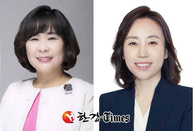 이화묵 예결위원장(왼쪽)과 이혜영 부위원장