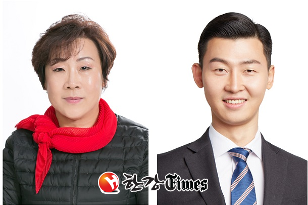 정혜경 예결위원장(좌)과 채우진 부위원장