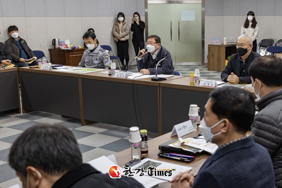 안전대책 회의에 참여한 김경호 광진구청장