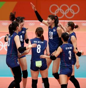 [리우올림픽] 한국 여자배구, 강호 러시아에 막혀 3대 1 패.. '1승 1패'