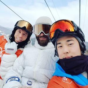 김호준, 숀 화이트와 함께 '찰칵'.."나의 레전드"