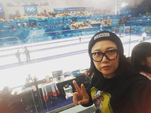 한국 여자 컬링 김은정 영미 경기 관람, 김숙…"응원합니다!!"