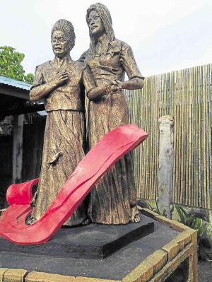 필리핀 보라카이 인근 일본군 위안부 동상 세워져
