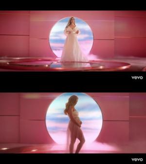 케이티 페리♥올랜도 블룸, MV 통해 임신 발표 "행복해"