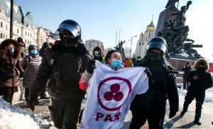 러시아 전역에서 나발니 석방 시위..."4천5백명 이상 체포"