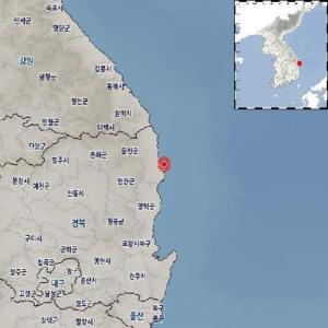 경북 울진군 해역서 규모 2.4 지진…"지진동 느낄 수 있어"