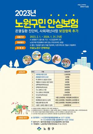 노원구 구민안심보험, ‘개물림ㆍ온열질환’ 진단비도 지원