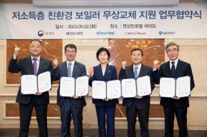 환경부-보일러 4개사, 저소득층 친환경 보일러 무상교체 업무협약 체결